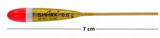 Shark Balsa Dobber 0,6g / 7cm - Hoge Kwaliteit Vissersdobber — afbeelding 3