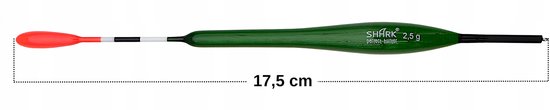 Shark Balsa Doorvoer Dobber 2.5g / 17.5cm - Perfecte Kwaliteit — afbeelding 3