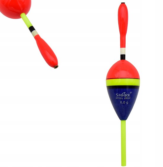 SHARK Balsa Dobbelganger Visserij Dobber 6g / 12cm - Blauw Transparant — afbeelding 2