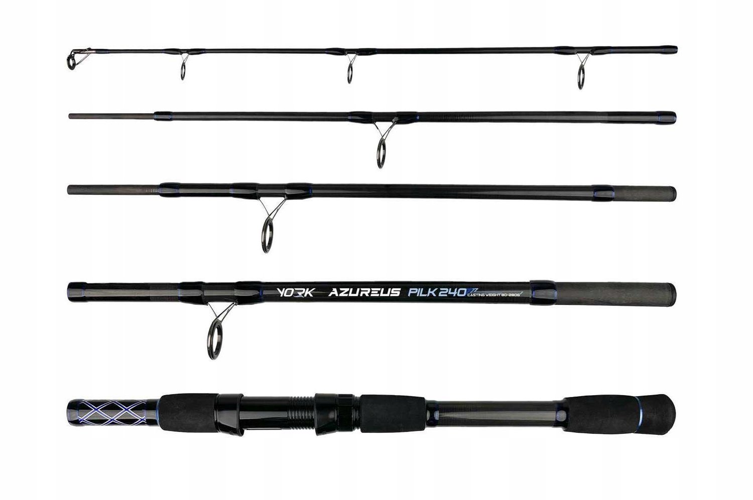 York Azureus Travel Pilk Zeebaarshengel 240cm 80-280g