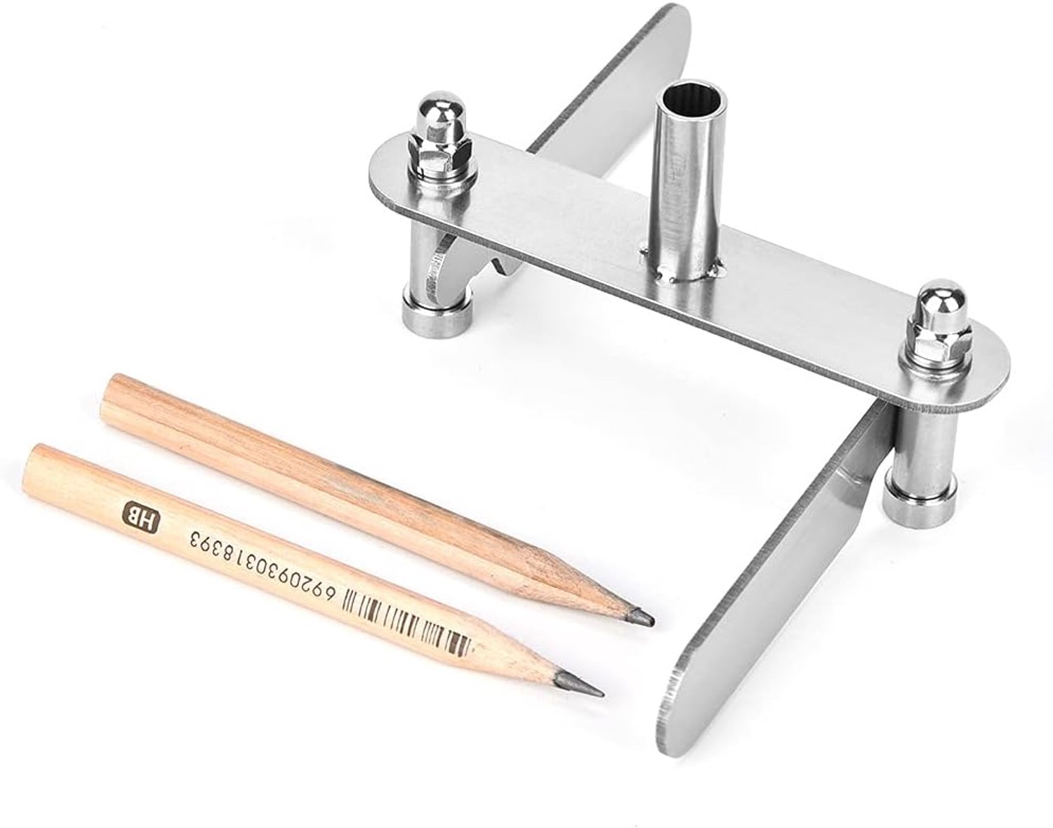 Houtbewerkingscentrumzoeker Markeringsmeter Kraspen Roestvrij Staal Meetinstrument Menselijke Techniek Mechanica Ontwerp (0-60mm)