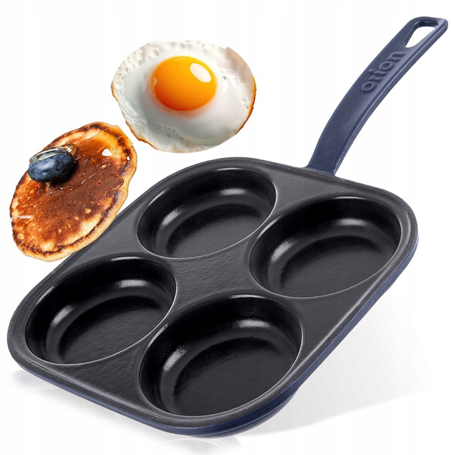 Gietijzeren Koekenpan voor Gebakken Eieren en Pannenkoeken (20.5x20.5cm)