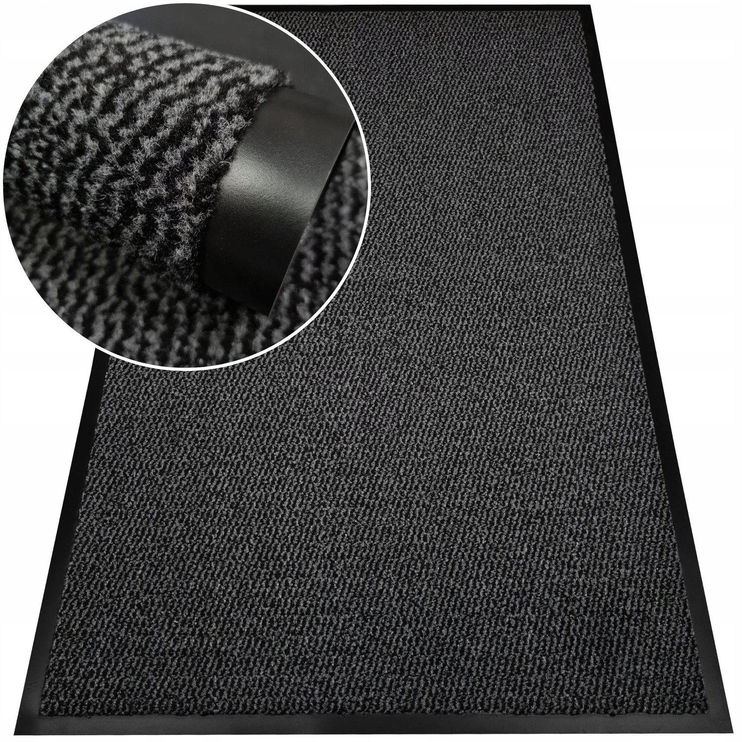 Deurmat 40x60 cm Zwart - Antislip Binnendeurmat voor Schoenen