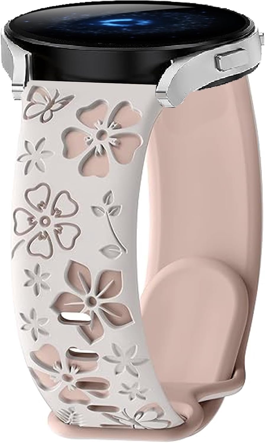 22mm Armband voor Suunto 9 Peak/9 Peak Pro/5 Peak/Vertical/Vertical 2/Race/Race 2/Race S, Flower Sport Siliconen Reservearmband Horlogeband Vervangende Bandje Band voor CMF Watch 3 Pro/Pro3/Pro2/Pro