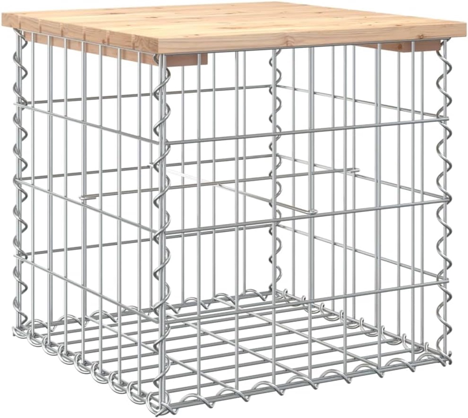 Tuinbank van schanskorven 43x44x42 cm massief hout grenen