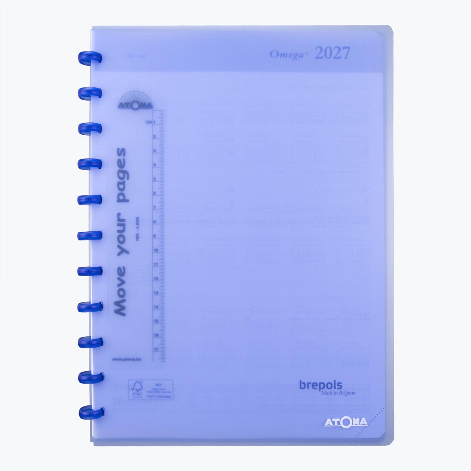 Atoma Agenda 2023 model omega weekoverzicht kleur Turkoois