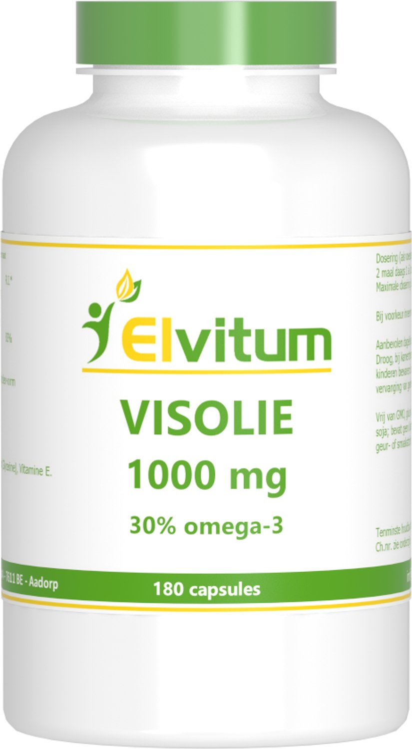 Elvitum Visolie 1000mg Capsules