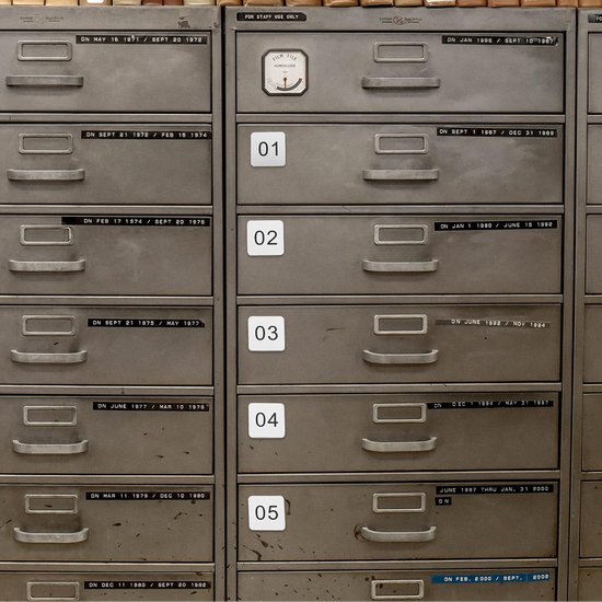 20 Stuks Delige Zelfklevende Acryl Cijferstickers Vierkante Nummers voor Deuren Kluisjes Kasten Heldere Duurzame Huisnummerlabels voor Kantoor School Thuisgebruik — afbeelding 5