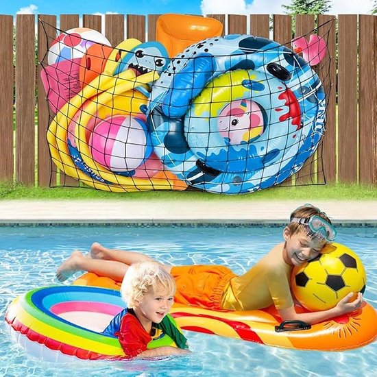 Pool Toy Organizer, Netto Heavy Duty, Elastisch gaas — afbeelding 3