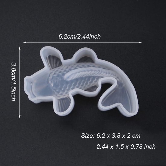 2 stuks siliconen harsvormen voor 3D-hangers en sleutelhangers — afbeelding 2