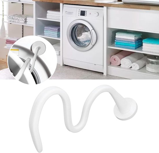 Deursteun voor Voorlader, Flexibele Deursteun voor Wasmachine, Magnetische Deurhouder voor Wasmachine, Universeel voor Wasmachine Voorlader, Wasmachinedeur Open Houden(Wit) — afbeelding 2