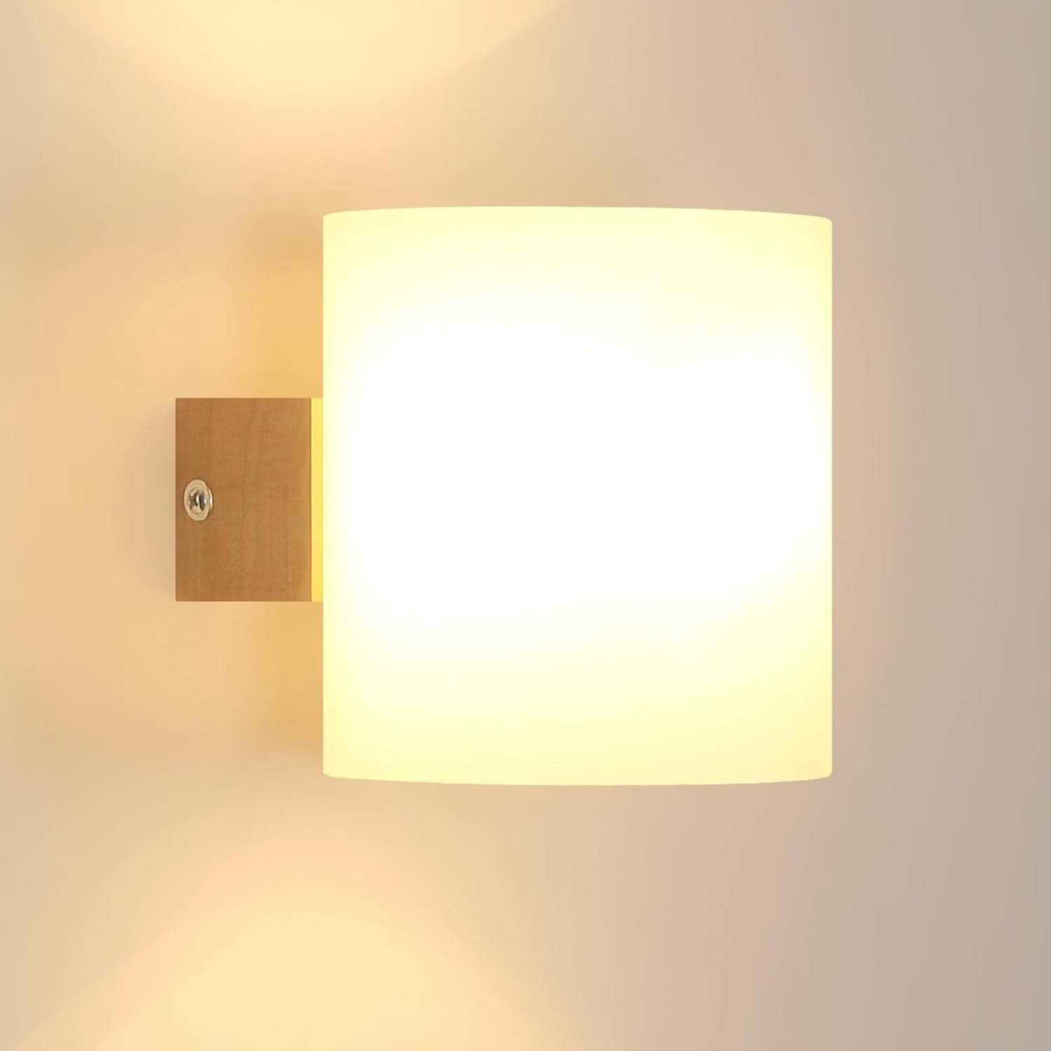 Riserva Retro - Wandlamp - Houtwit - Max 60W E27 - Zonder Lichtbron - Gang & Trap