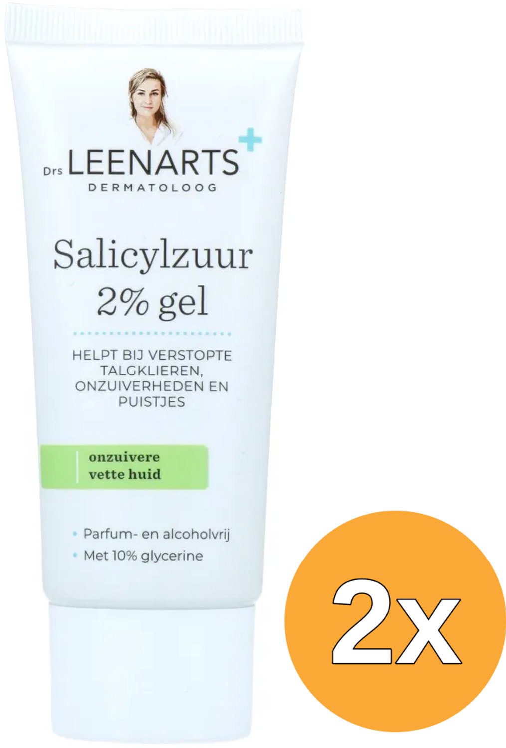 2x Drs Leenarts Salicylzuur 2% Gel (50 ml)