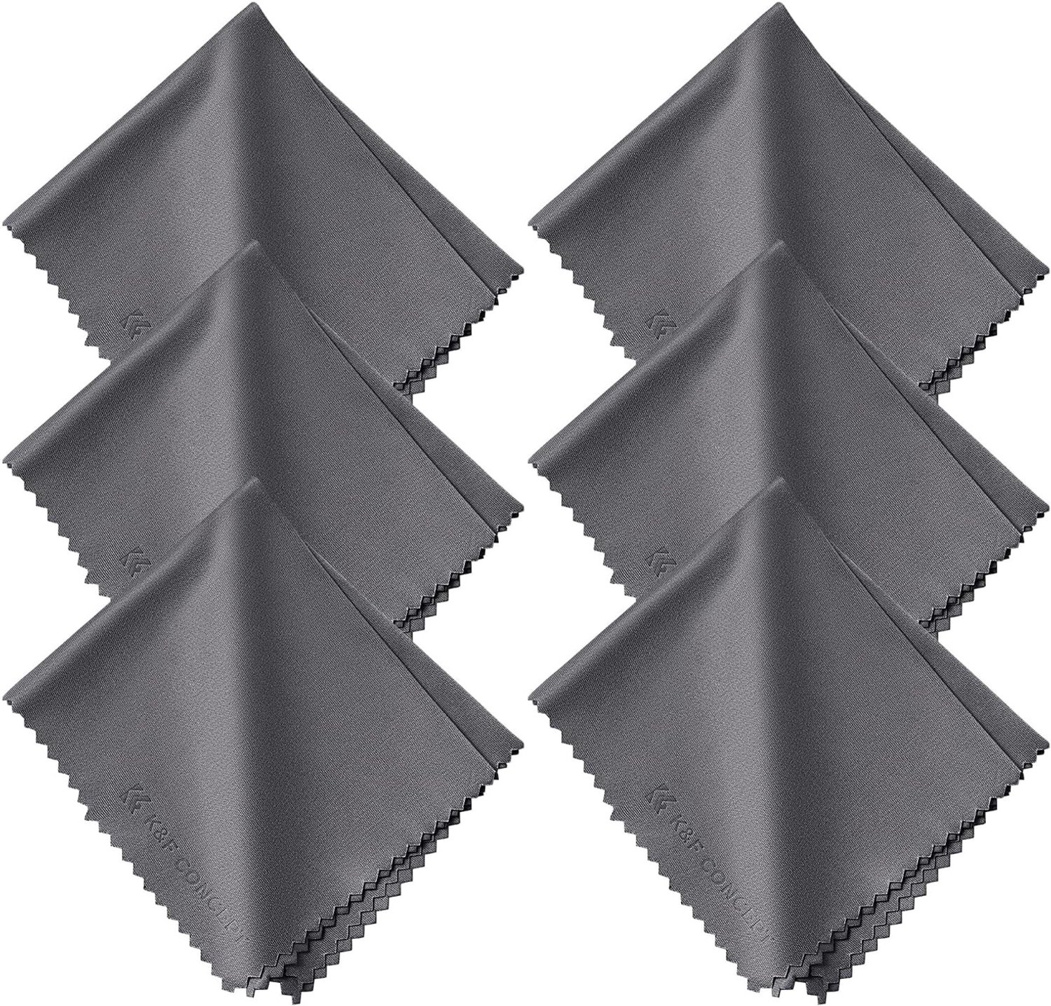 Microvezel Reinigingsdoekjes - Multi-kleur - 15 x 18 cm - Herbruikbare Doeken voor Camera, Lens, Bril en Smartphones - Set van 6