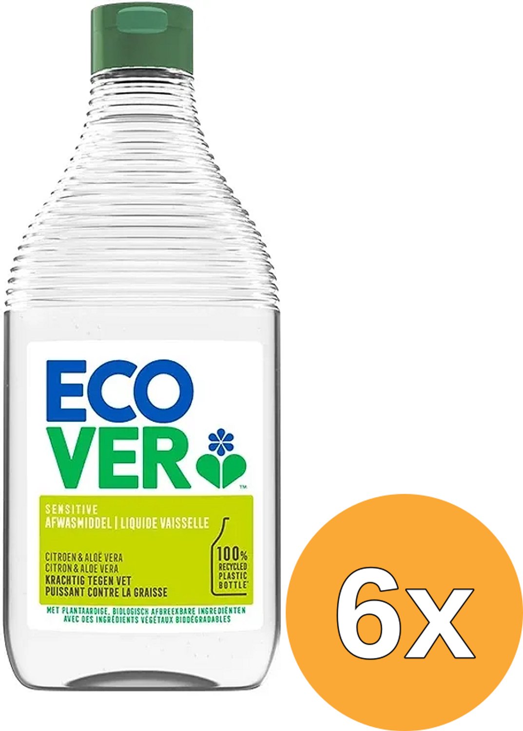 6x Ecover Afwasmiddel Citroen (950 ml)