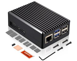 Robuuste passieve aluminium koelcase - Voor Raspberry Pi 5 (8GB/4GB)