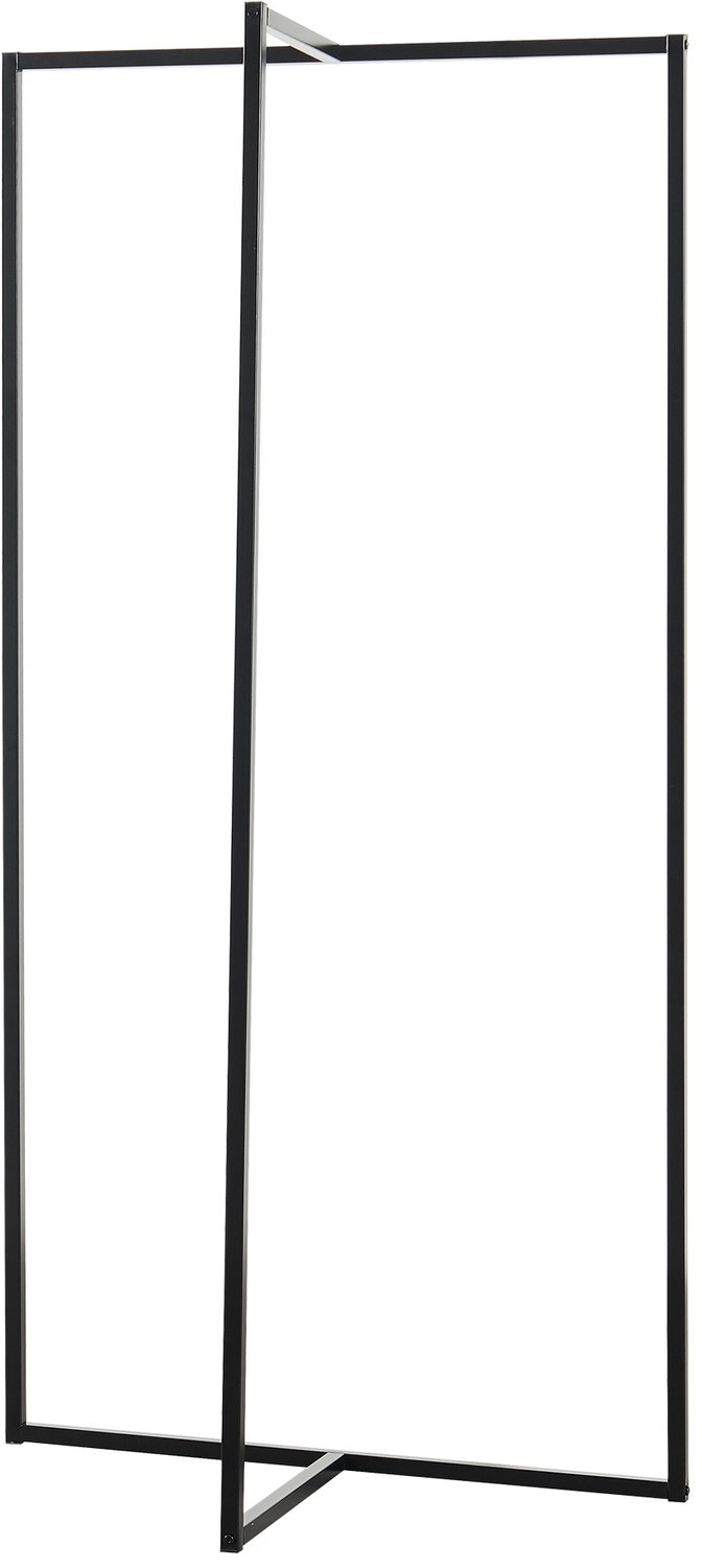 en.casa Kledingrek Norjad 160x80x41 cm zwart [en.casa]