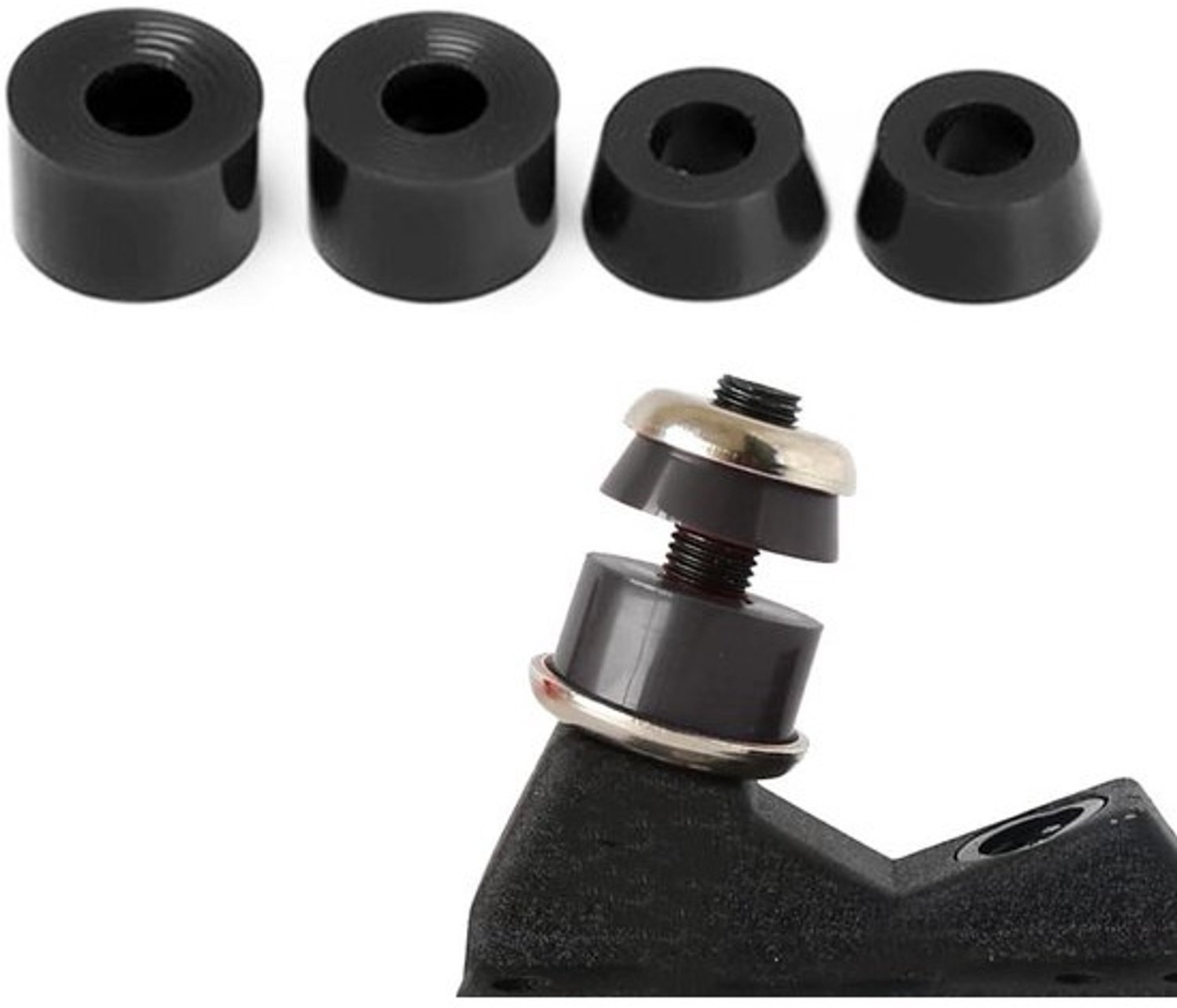 Complete set Skateboardbushings 4 stuks Universele vering Skateboard- en longboardtrucks