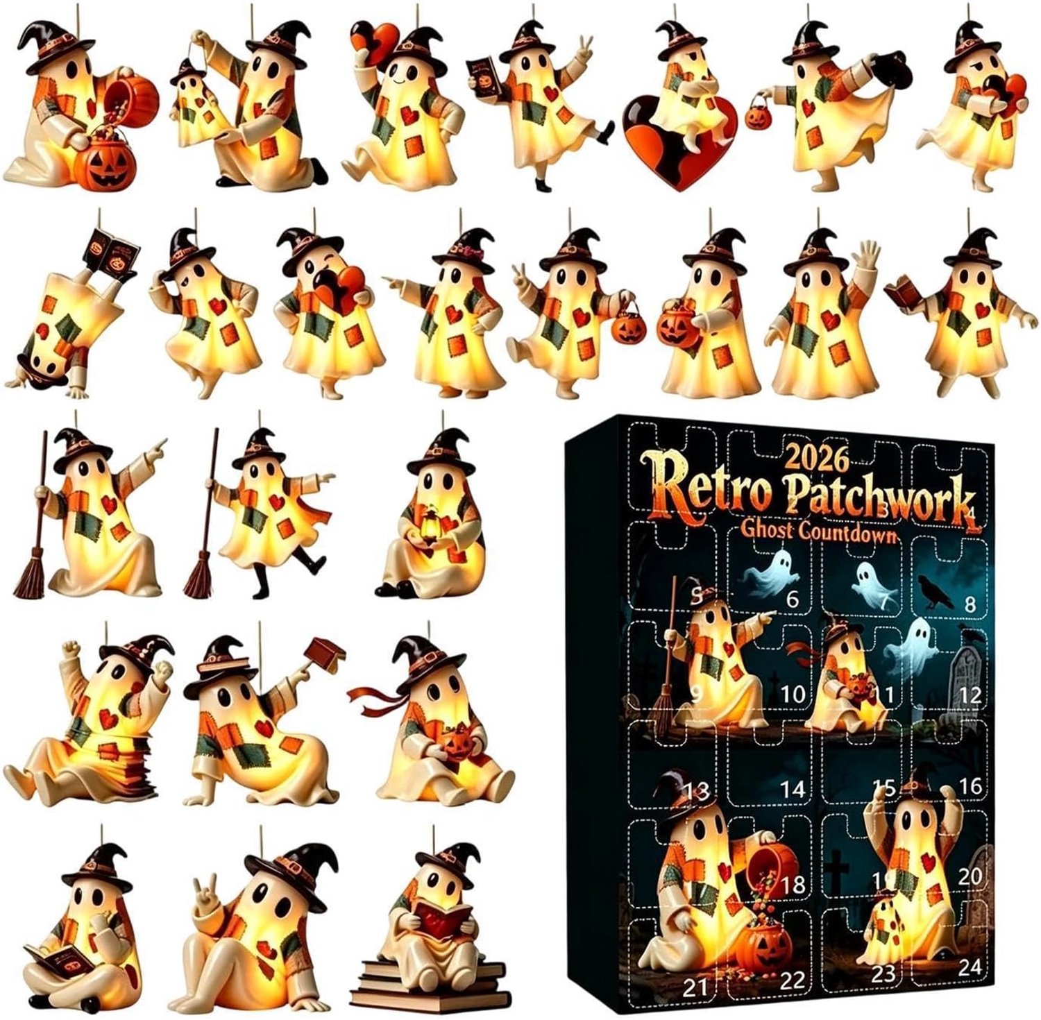 Ghost Countdown Kalender 2D Acryl 2026 Collectible Fun Feestelijk