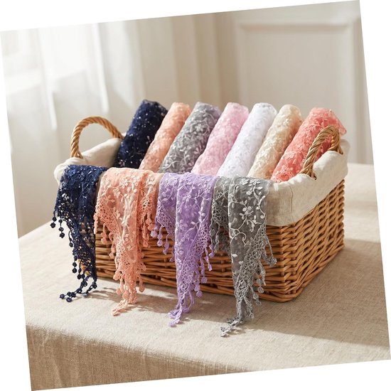 8 Stuks Veil Mantilla Bloemen Tassen Religieus Gebed Sjaal voor Vrouwen Kerk Sluier Bruiloft Chapel — afbeelding 3