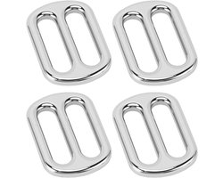 Tnfeeon Riemversteller, Gespen Legering Triple Glide Slide Buckle voor Canvastassen Webbing Leren Riemen Portefeuilles Ambachten Huisdier Kraag Rugzak Hardware Diverse Riemverstellers, 10PCS 1.5 X