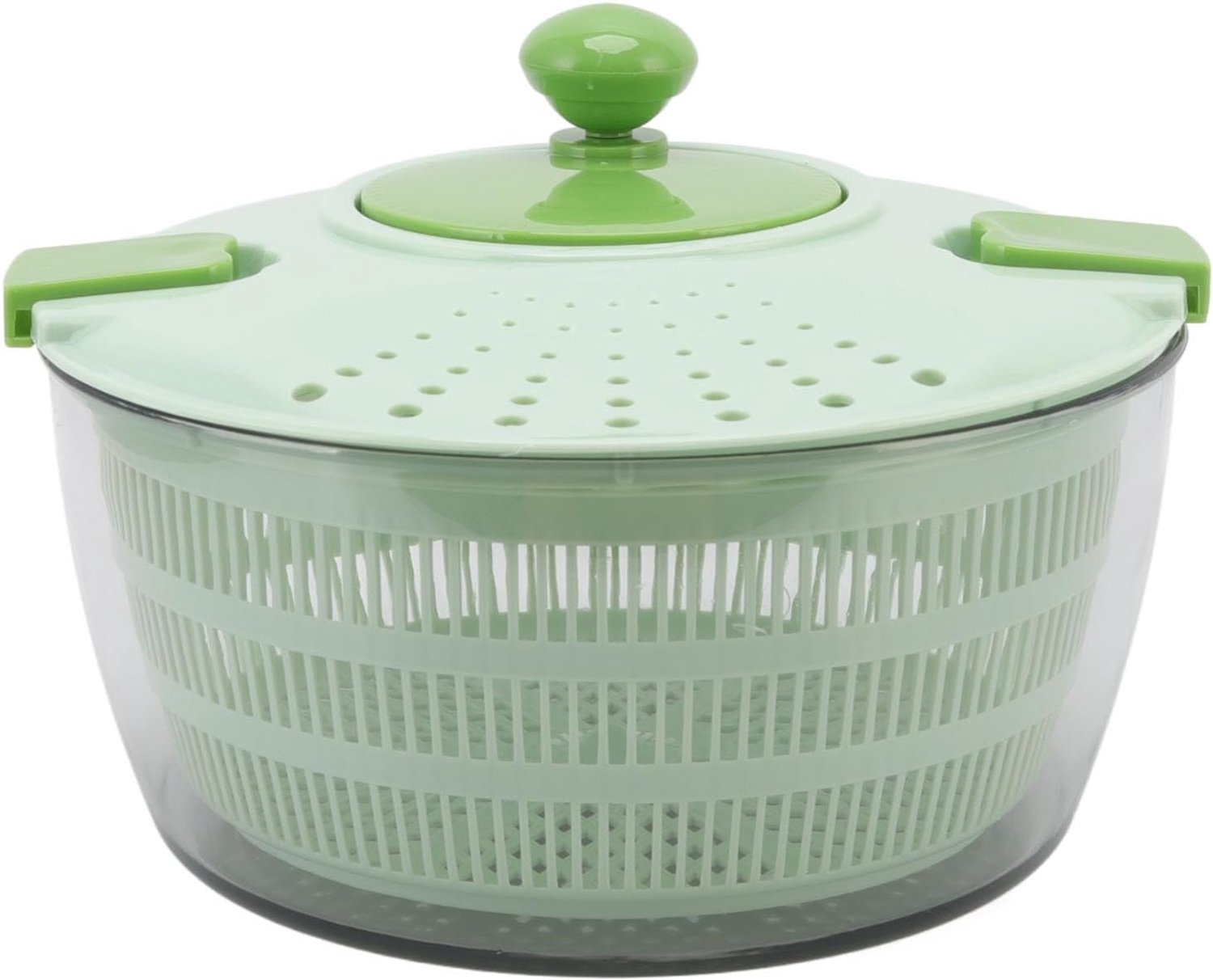 Salade Spinner, Sla Spinner Pp Multifunctioneel Spatbestendig Tijdbesparend Eenvoudige reiniging Handmatig Groot, Snack Spinner voor Groente Fruit Keuken 4L