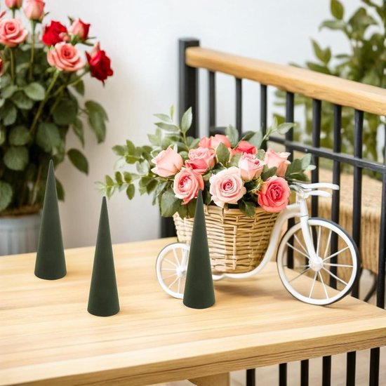 3 Stuks Steekschuim Blokken Bloemenrangschuim Schuim Voor Bloemstukken Schuim Voor Bloemen Vers Bloemenschuim Bloemist Schuimblokken Green — afbeelding 5