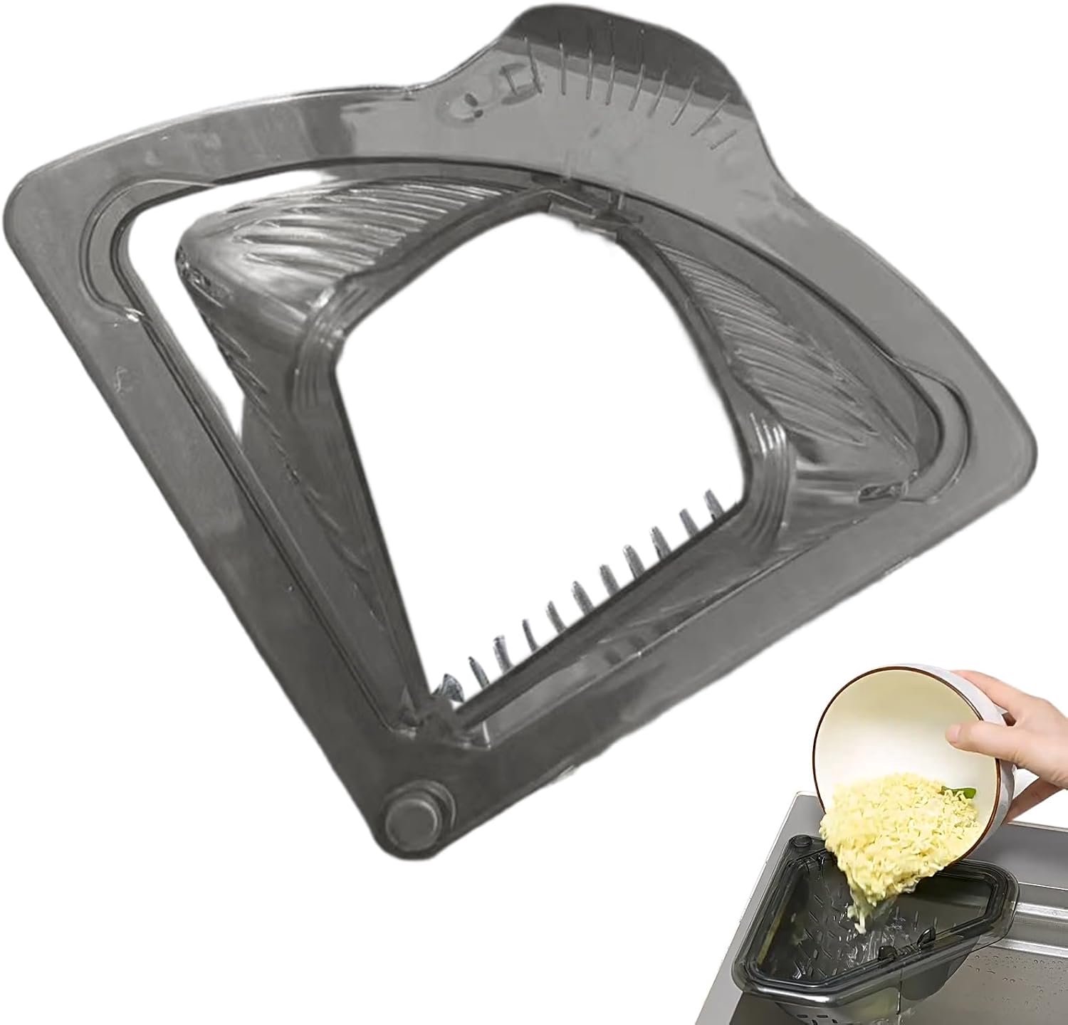 Magnetisch, ruimtebesparend, voor keuken, driehoekige sponshouder voor gootsteen, voor keuken, landhuis, appartement, kantoor, eetkamer, café