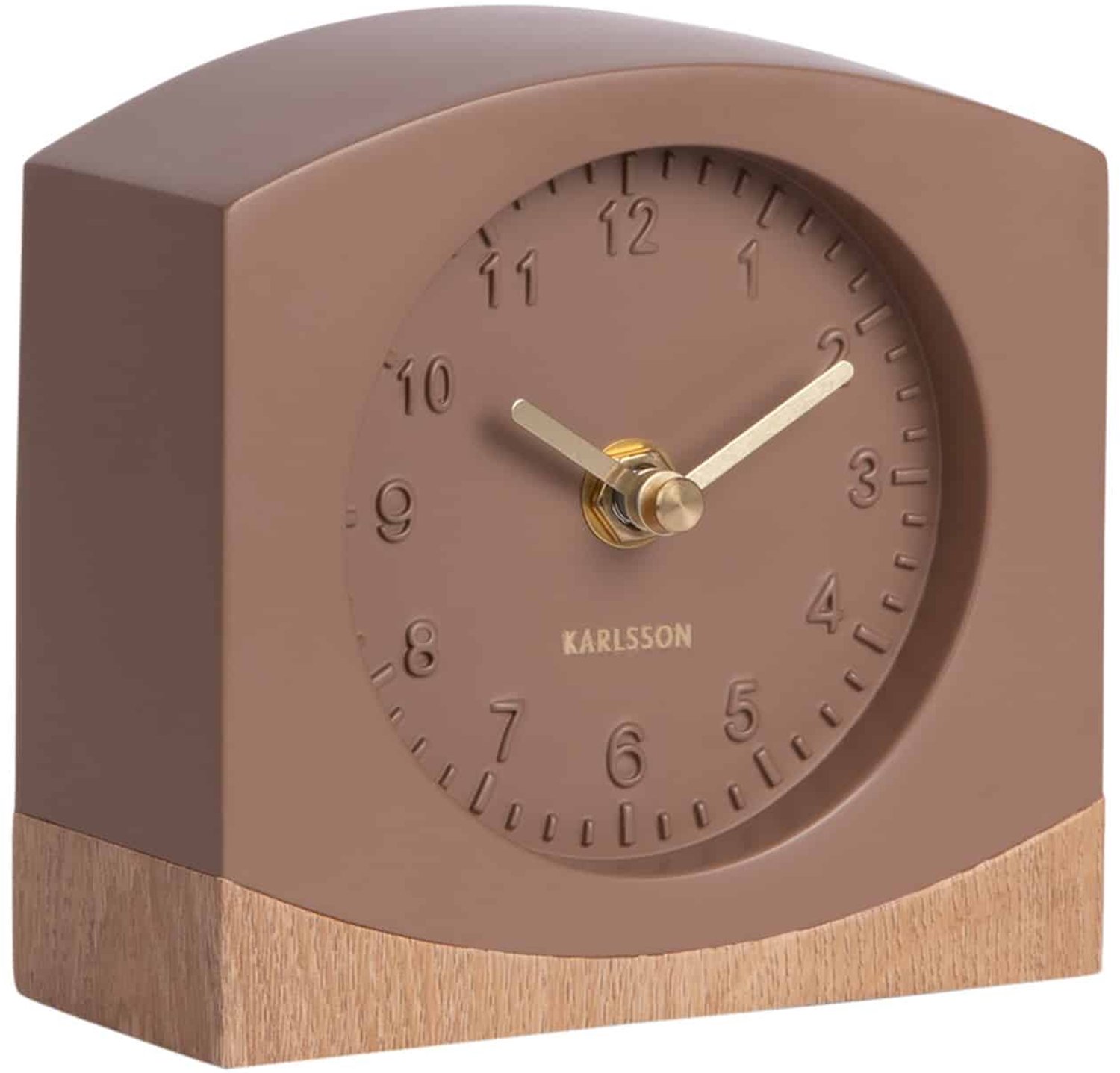 Karlsson Tafelklok Paris - Bruin - 5.9x12x12.5cm - Scandinavisch
