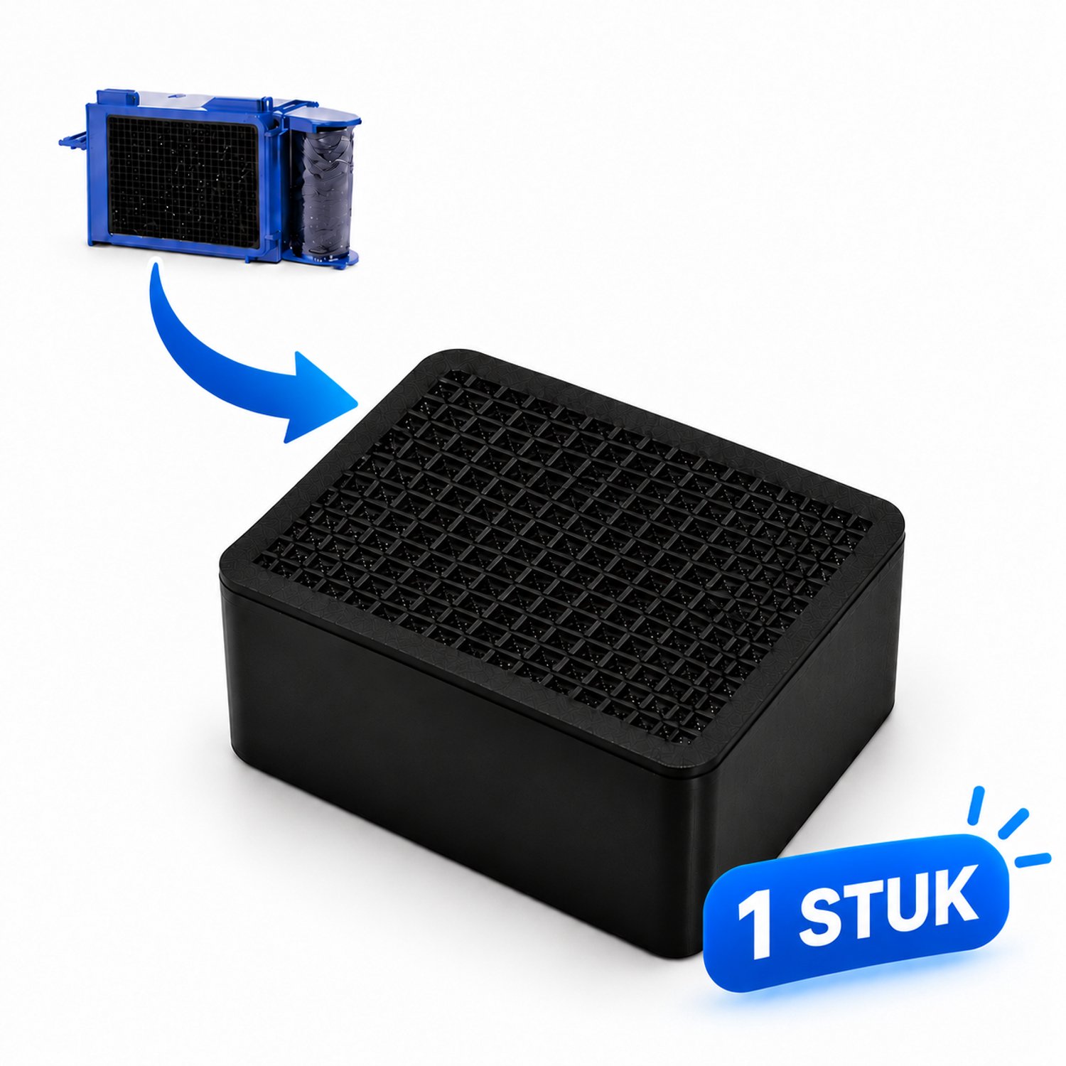 Huubsolutions Actief Koolstoffilter geschikt voor Geberit DuoFresh - 1 Stuk - Geschikt voor DuoFix - WC Geurfilter - 6 Maanden Effectief
