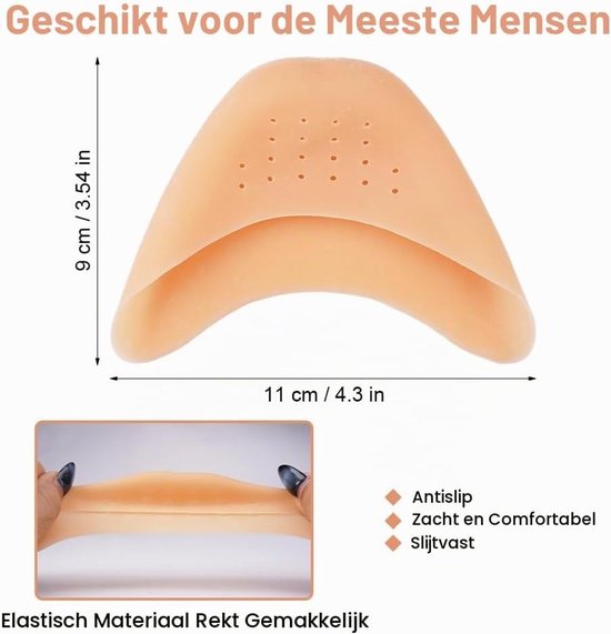 Zachte en Ademende Siliconen Teenkappen - 2 Paar Bescherming voor Tenen, Comfort en Schokabsorptie — afbeelding 5
