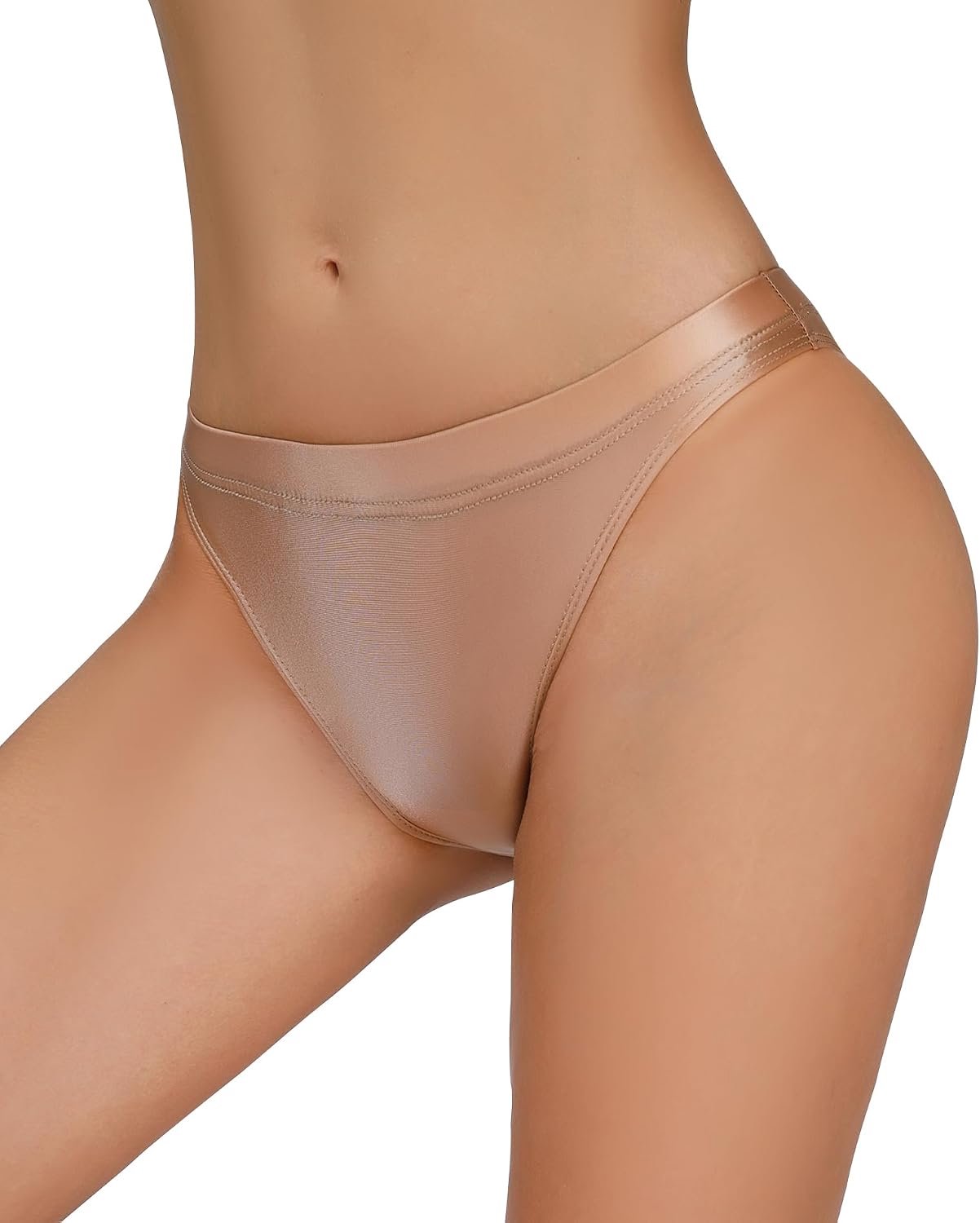 Panegy Women's sexy crawler pants elastic shiny thick - ShopVlot