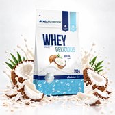 AllNutrition | Delicious | Gluten vrij Whey protein | Coconut | 700gr 23 servings | Eiwitshake | Supplement | Mix van (blended) concentraat / isolaat | Nutriworld