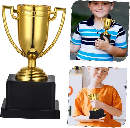 5 Stuks Trofee Trofeeën Speltrofeeën Winnende Prijzen Plastic Trofeeën Concurrentietrofeeën Kleine Trofeeën Voor Beloningen Onderscheiding Plastic Trofeeën Herbruikbaar YARNOW — afbeelding 4