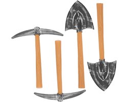 Kisangel Dwergen punthak schoppen 4 stuks kunststof dummy podiumrekwisiet cosplay Halloween party accessoires kinderen plezier