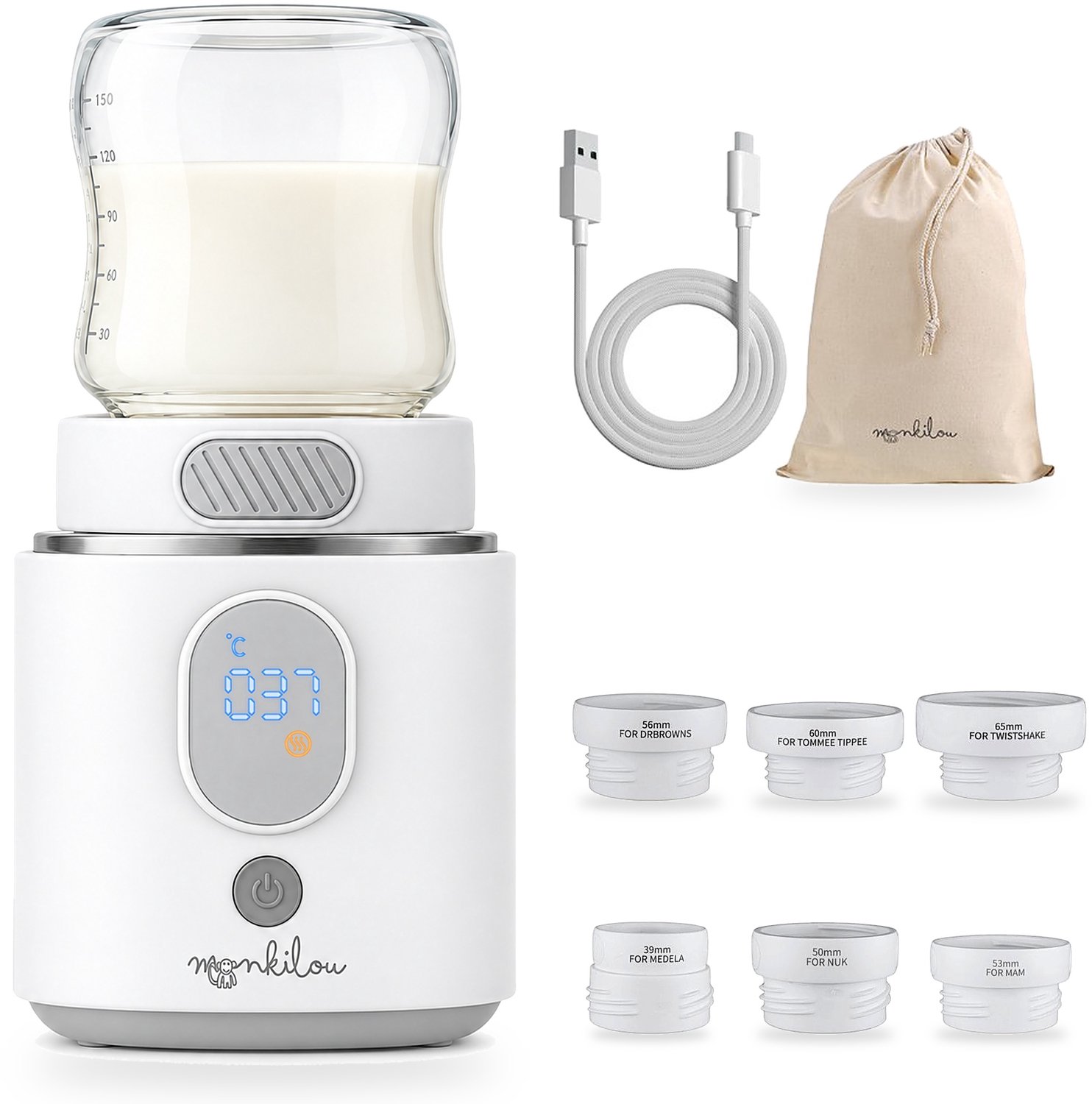 Monkilou Draagbare Flessenwarmer
