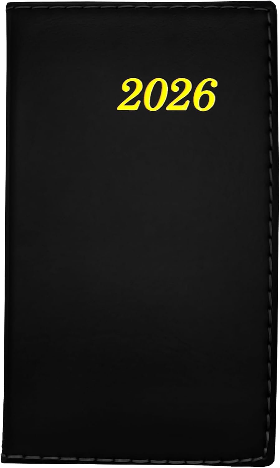 Weekplanner 2026, 10,5 x 18,5 cm, soft-touch-omslag, milieuvriendelijk, ongebleekt papier, elegant en functioneel design van januari tot december in Italiaans (zwart)