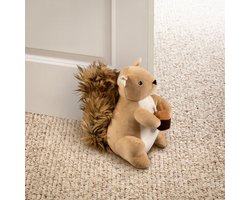 Deurstopper - Eekhoorn - 24x27x19 cm Bruin/wit