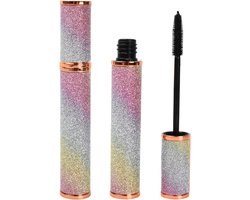2 stuks 4D zijdevezel mascara, verlenging mascara in zwart, waterdicht, veegvast, natuurlijke krullende mascara, Fashion Starry Sky, maken dichte lange wimpers (8 g)
