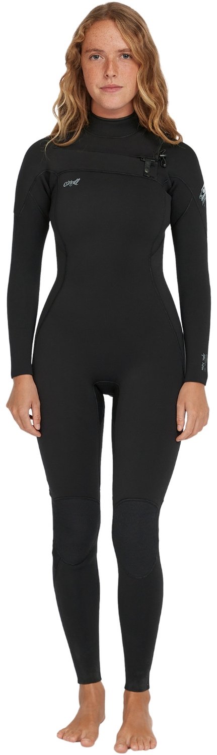 2026 O'Neill Dames Epic 3/2mm Borst Ritssluiting Wetsuit - Black