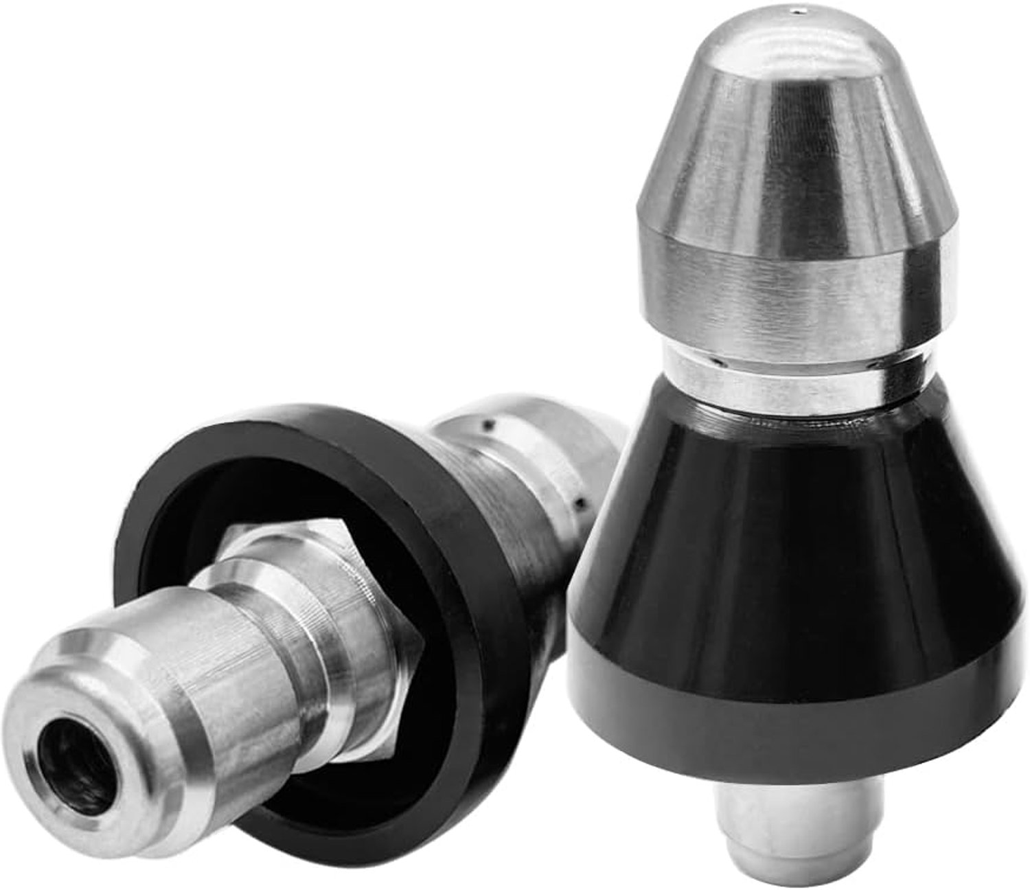 Hogedrukreiniger, mondstuk, 1/4 inch + 3/8 inch buitendraad, afvoermondstuk roestvrij staal, kanaalzuigmond, 5000 psi, snelverbinder, kanaalreinigingssproeier, buisreinigingssproeier,