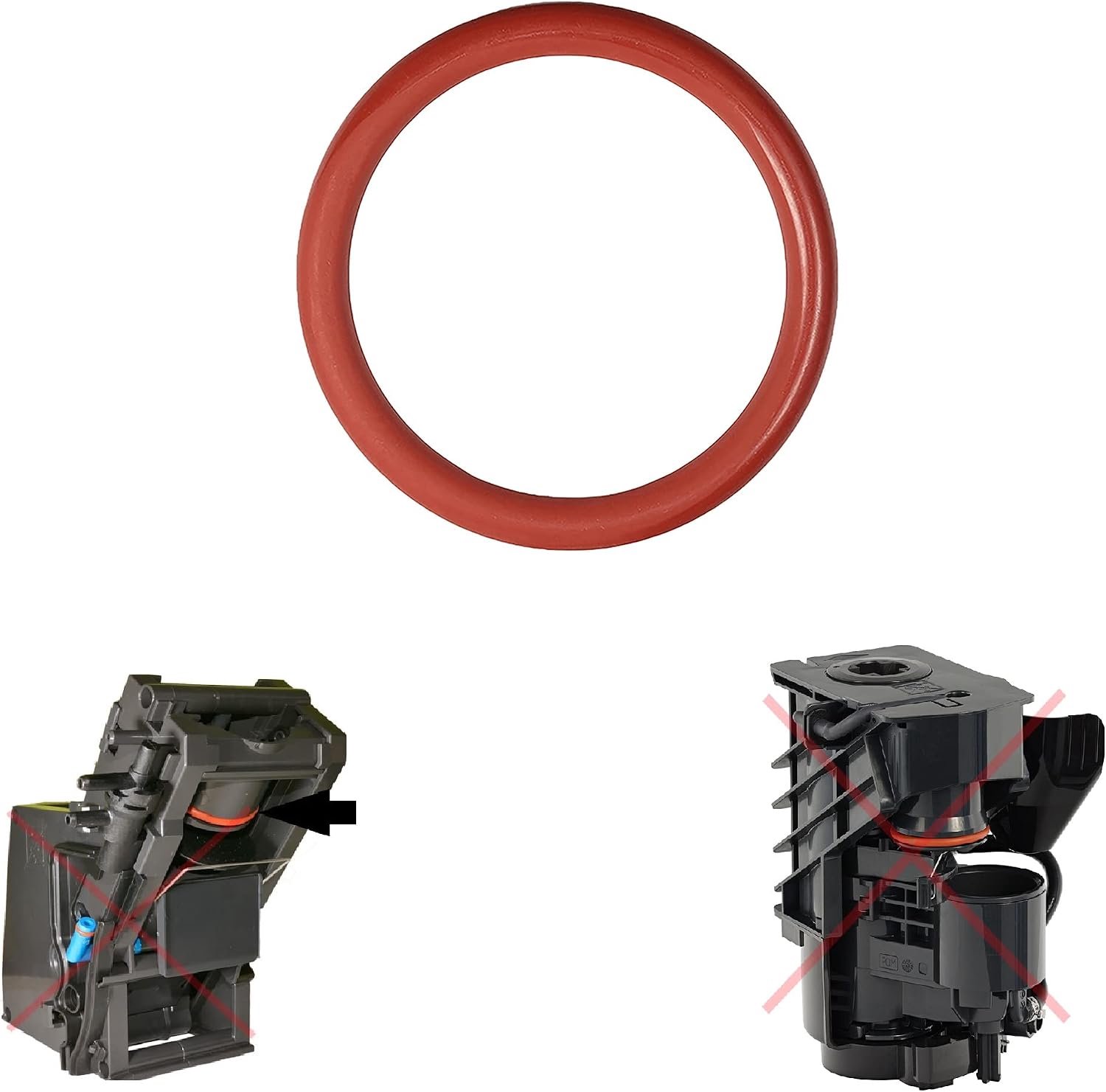 Snapworld-Kaffee 1 stuks O-ring, afdichting, geschikt voor Bosch Vero Siemens EQ EQ5 EQ6 EQ7 EQ8 EQ9 serie Neff Gaggenau voor de zetgroep, zetgroep, drukzuiger, zuiger.
