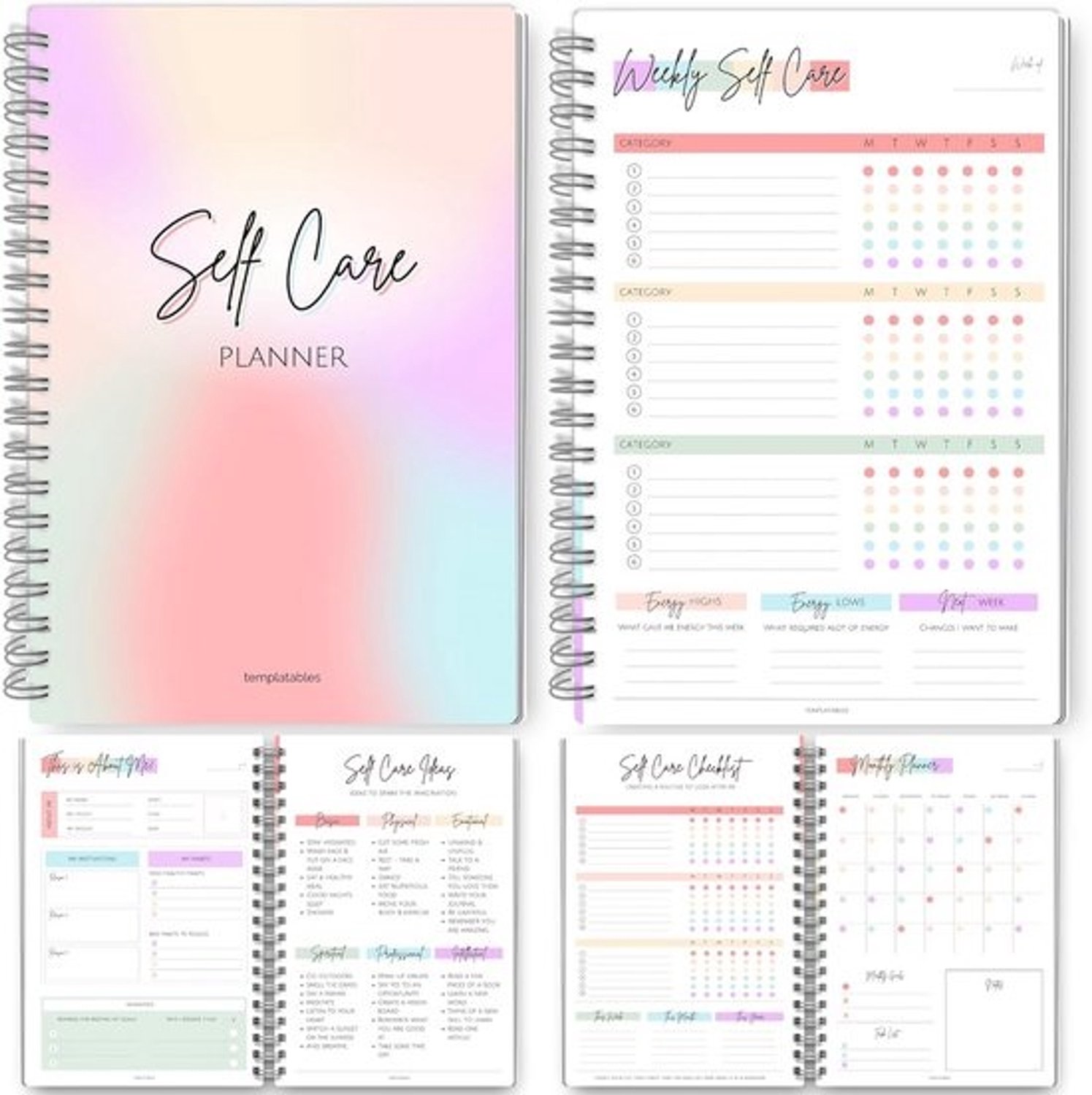 Wellnessplanner voor zelfzorg en gezondheid - 1 jaar A5
