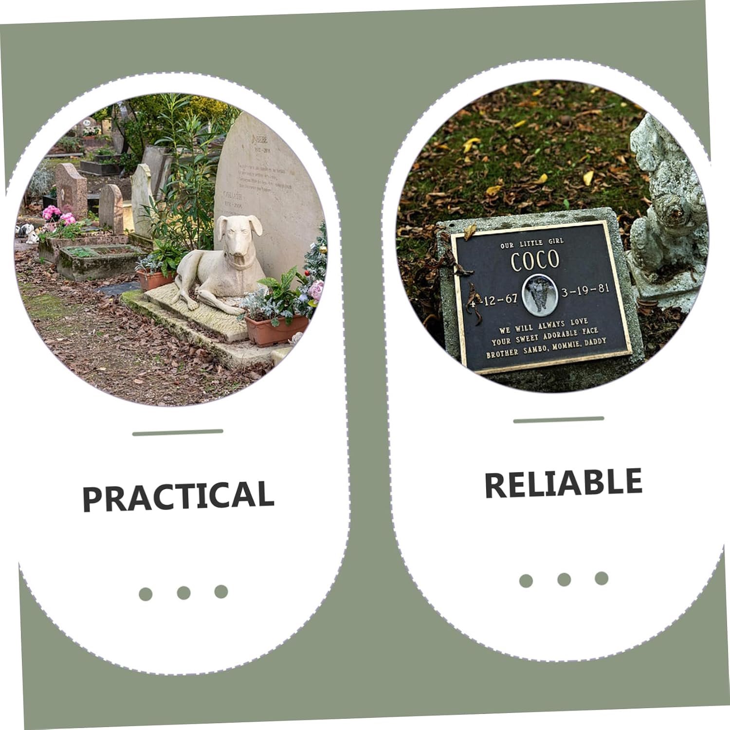 Happyyami Huisdier Memorial Standbeeld Resin Honden Grafsteen Herinneringsbeeld Voor Huisdieren Mooi Tuin Ornament Geschikt Voor Troost Verlies