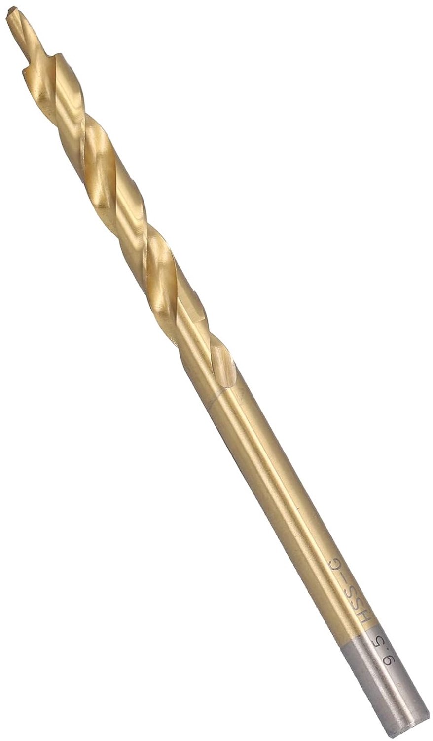 Snelheidsstaalboor Twist Step, efficiënt gereedschap voor houtbewerking, eenvoudig stansen van gaten, gouden schachtdiameter van 9,5 mm, ideaal voor