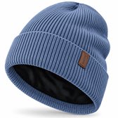 BOTC Muts - Winter Muts - One size - Unisex - Muts dames - Muts heren - Lichtblauw