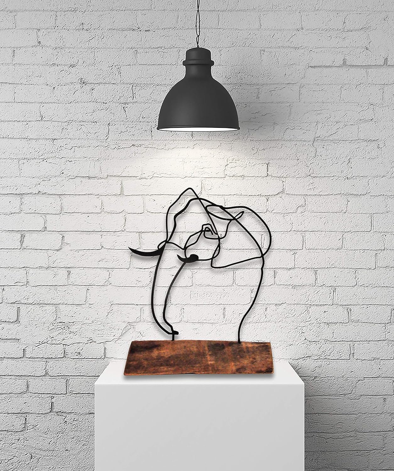 Elephant-Minimal Sculpture-Minimal Eikon - Home Decor - Home Office Decoration, Bedroom, Living Room Decor, Decorative Sculpture