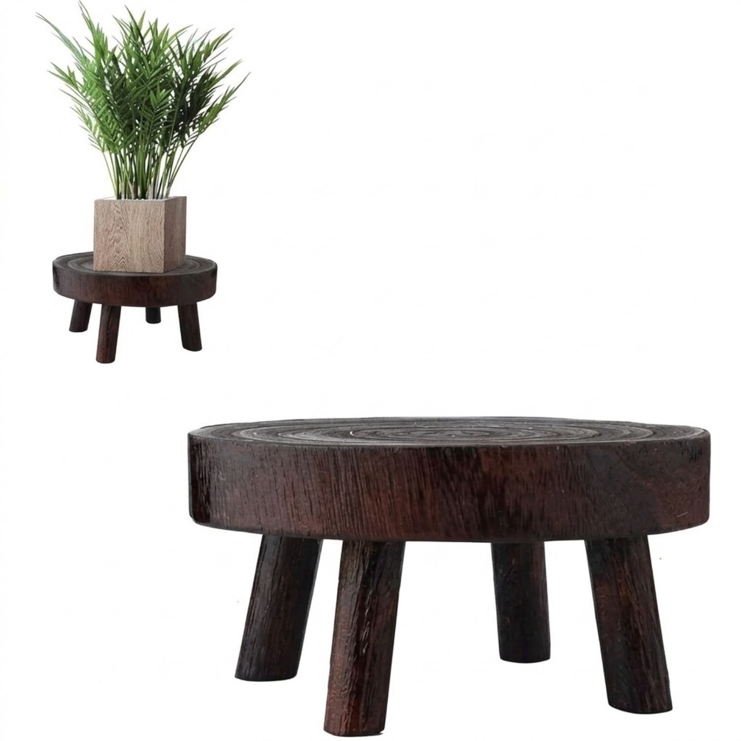 Daily Supplies® Plantentafel - Plantenrek Buiten - Plantensteun - Plantenstandaard - Hout - Donkerbruin