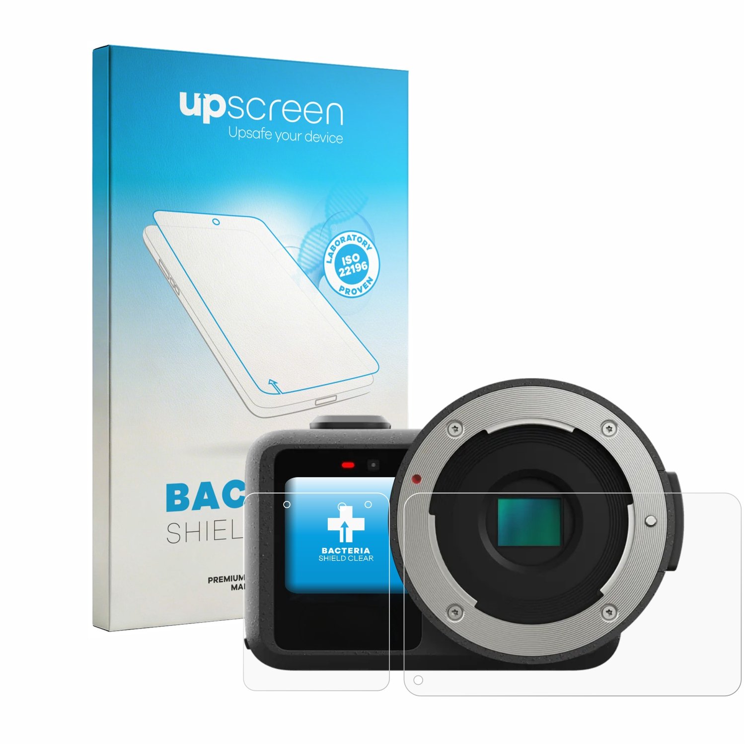 upscreen - Screenprotector voor GoPro Mission 1 Pro ILS - Folie Beschermfolie transparant antibacterieel