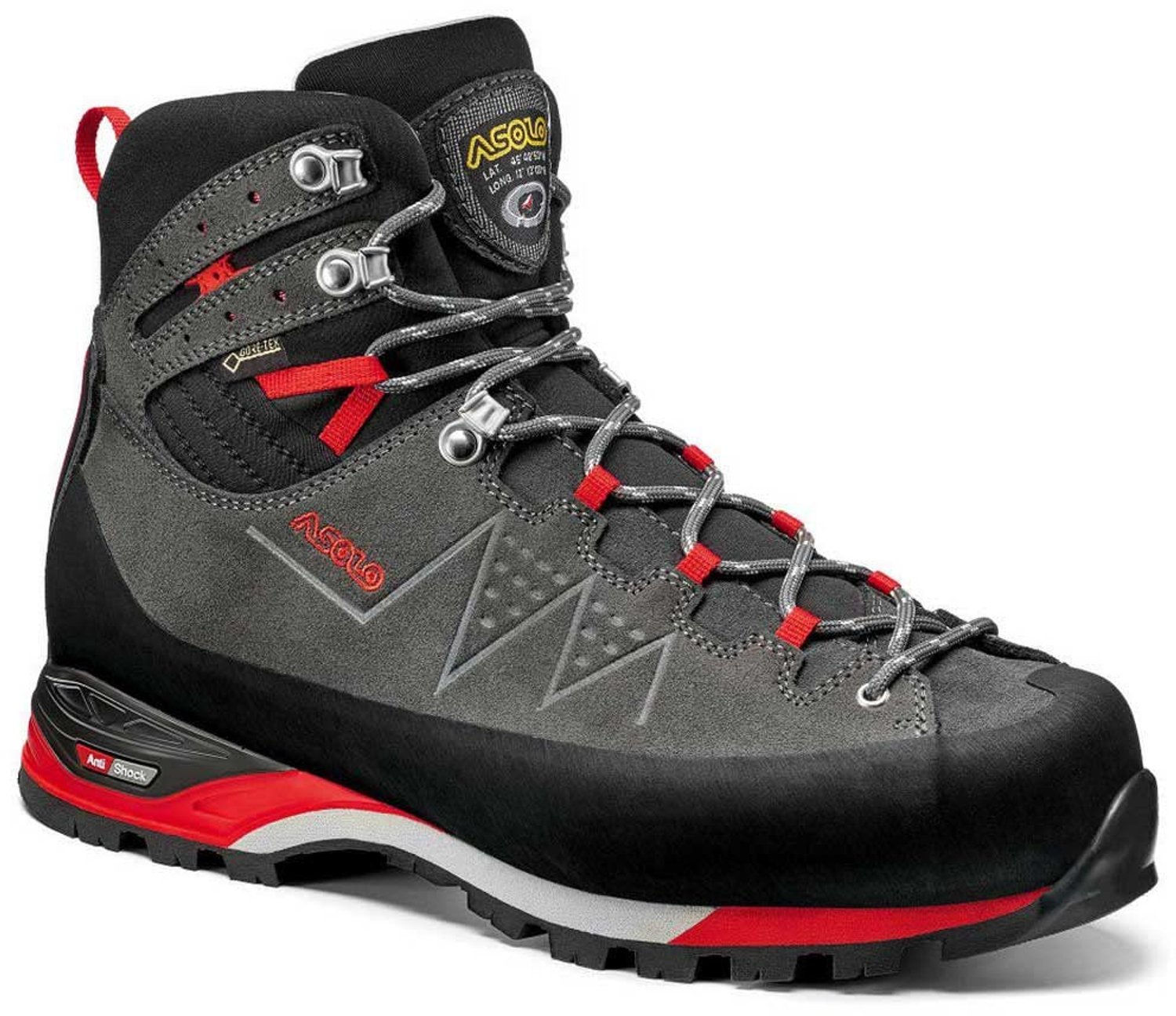 Asolo Traverse GV - Wandelschoenen Heren Graphite / Rosso 43.1/3